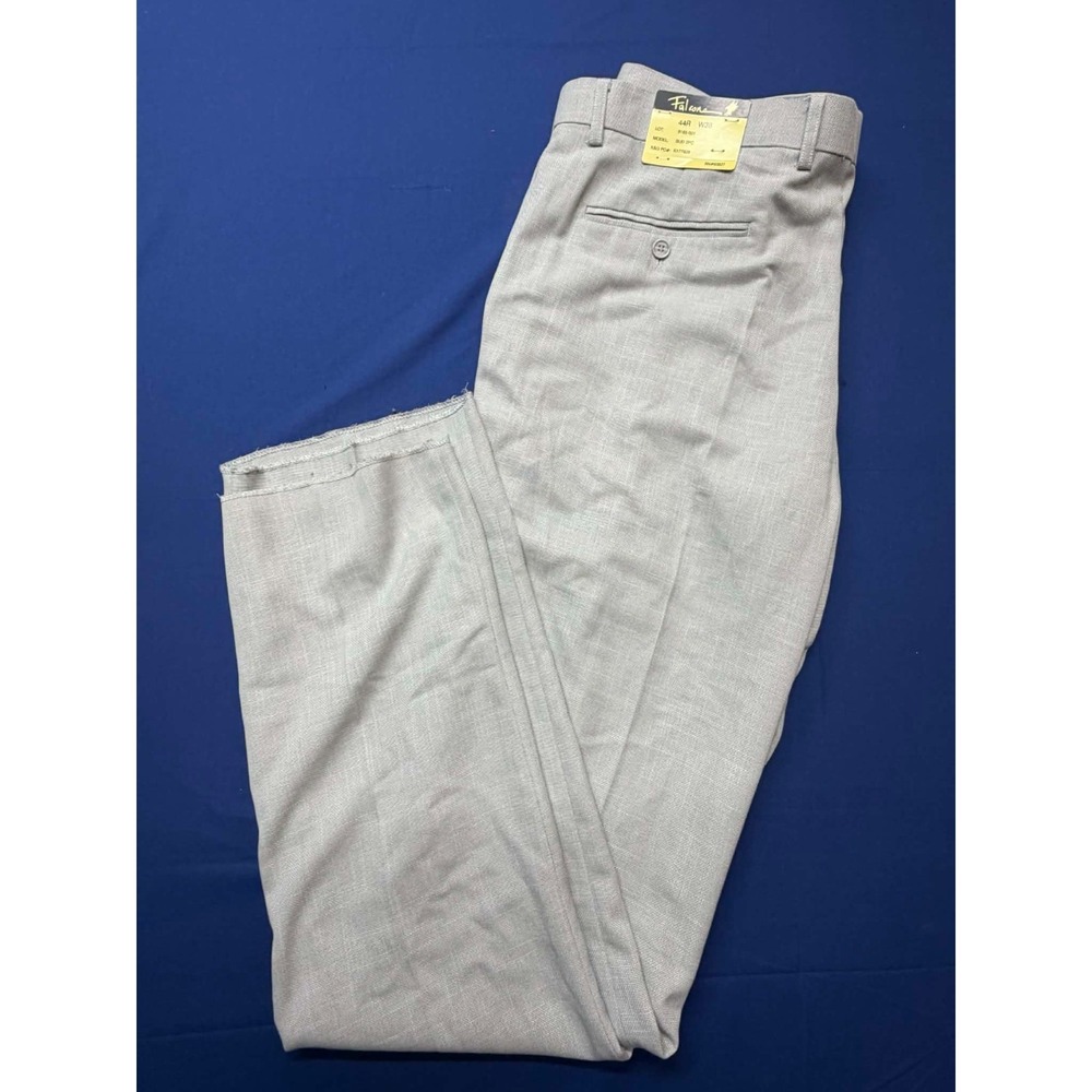 Vintage NWT Falcone Suit‎ Dress Pants Model BUD 2PC Gray Size 44R W38